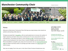 Tablet Screenshot of manchestercommunitychoir.org.uk